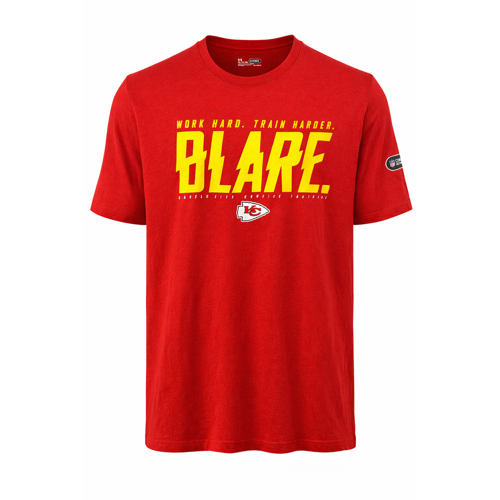 Under Armour Kansas City Chiefs NFL Combine Training Tee Red XL Short Sleeve